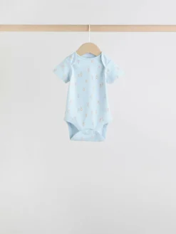 Next Blue 7 Pack Short Sleeve Baby Bear Bodysuit^BOY Bodysuits & Vests|Vests