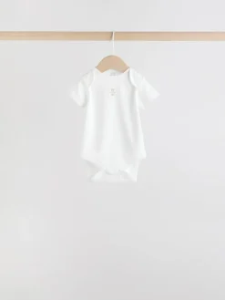 Next Blue 7 Pack Short Sleeve Baby Bear Bodysuit^BOY Bodysuits & Vests|Vests