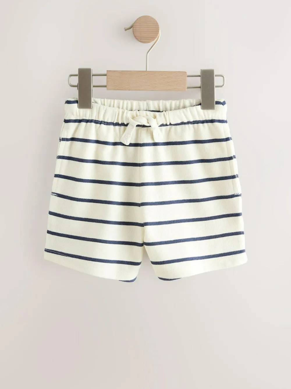 New Next Textured Shorts 3 Pack (3mths-7yrs) Blue And Striped