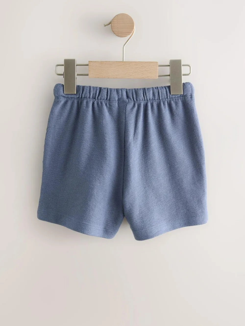 New Next Textured Shorts 3 Pack (3mths-7yrs) Blue And Striped
