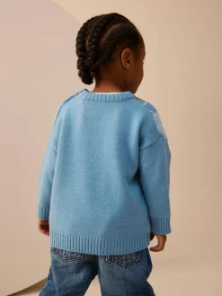Next Knitted Crew Neck Cotton Jumper (3mths-7yrs)^BOY Cosy Club|Knitwear