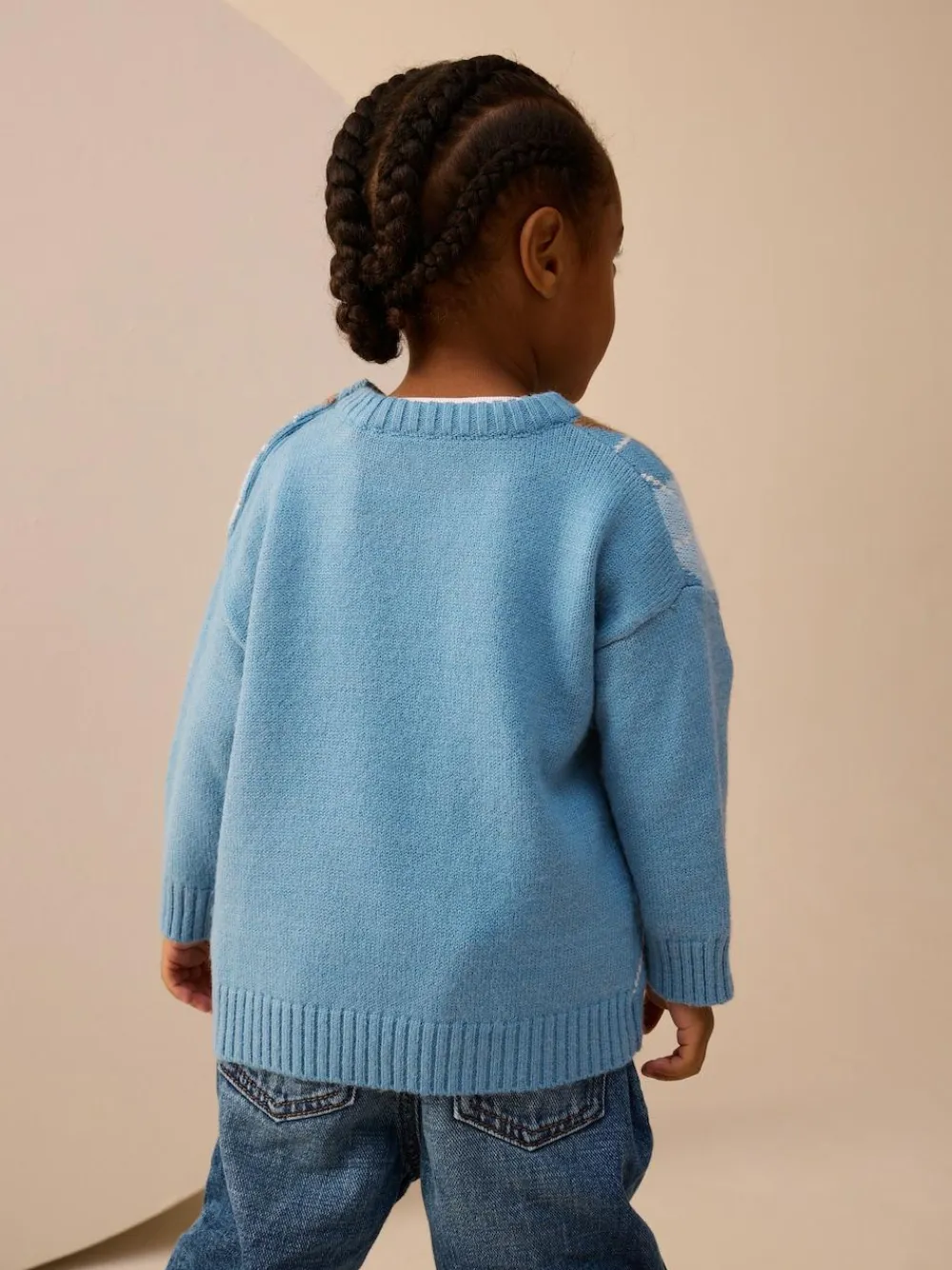 Next Knitted Crew Neck Cotton Jumper (3mths-7yrs)^BOY Cosy Club|Knitwear
