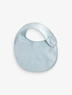 Outlet Next Blue Baby 100% Cotton Bibs 5 Pack