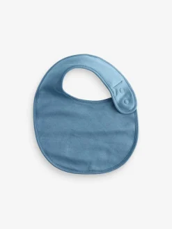 Outlet Next Blue Baby 100% Cotton Bibs 5 Pack