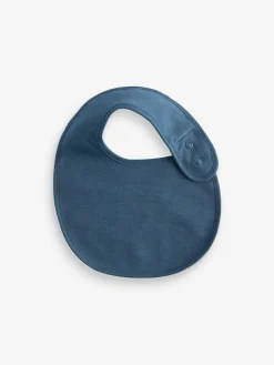 Outlet Next Blue Baby 100% Cotton Bibs 5 Pack