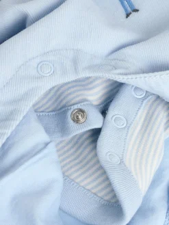 Online Next Blue Baby Corduroy 100% Cotton Dungaree and Bodysuit Set