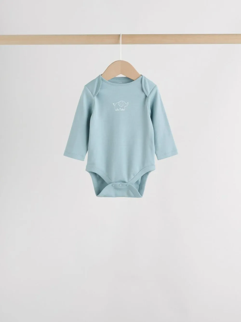 Discount Next Blue Baby Elephant Long Sleeved Bodysuits 5 Pack