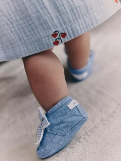 Discount Next Baby Floral Print Boots (0-18mths) Blue