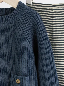 Next Baby Knitted Jumper and Leggings Set (0mths-2yrs)^BOY Newborn Clothing|Knitwear