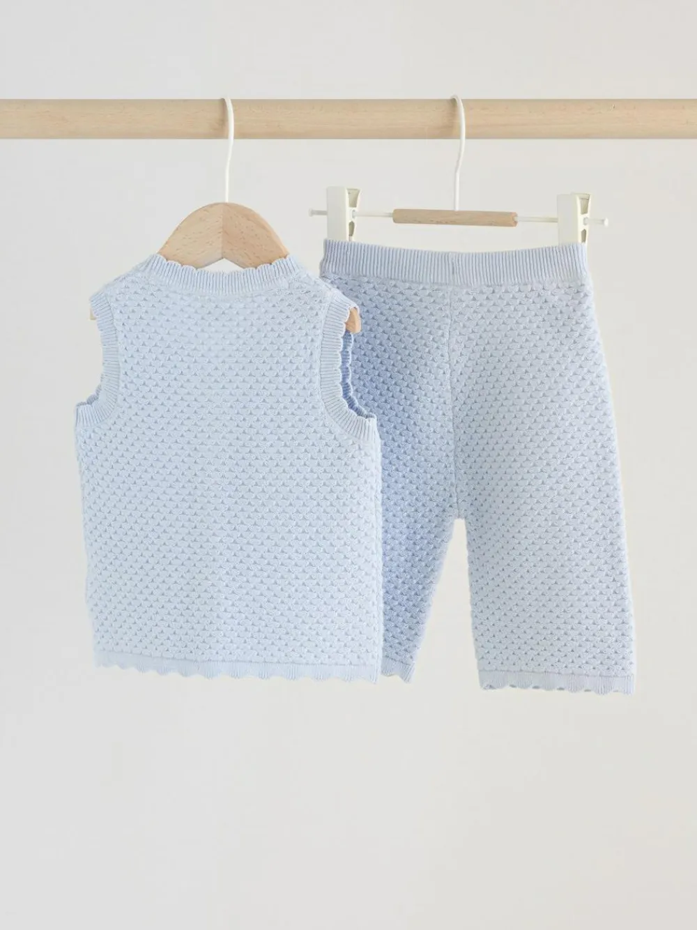 Next Blue Baby Knitted Top and Leggings Set 2 Piece (0mths-2yrs)^ Sets & Coords|Knitwear