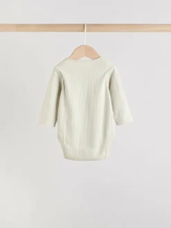 Next Blue Baby Long Sleeve Bodysuits 5 Pack^BOY Multipacks|Bodysuits & Vests