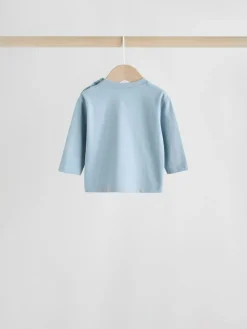 Next Baby Long Sleeve T-Shirts 4 Pack (0mths-2yrs) Blue