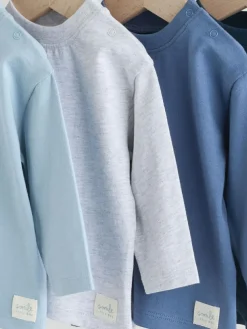 Next Baby Long Sleeve T-Shirts 4 Pack (0mths-2yrs) Blue