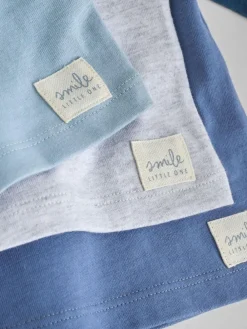 Next Baby Long Sleeve T-Shirts 4 Pack (0mths-2yrs) Blue