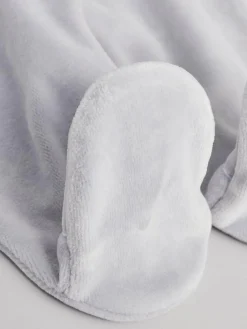 Next Blue Baby Teddy Bear Textured Sleepsuit (0mths-3yrs)