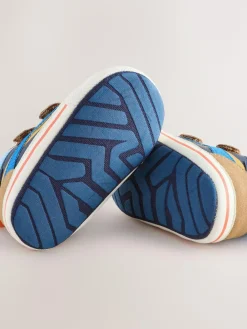 New Next Baby Touch Fastening Trainers (0-2mths) Blue