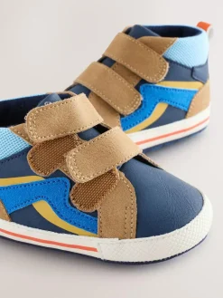 New Next Baby Touch Fastening Trainers (0-2mths) Blue