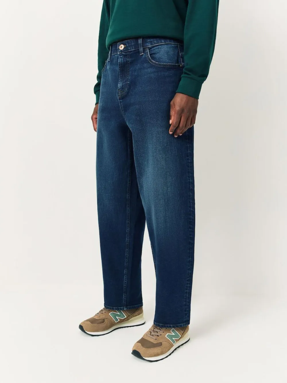 Discount Next Blue Barrel Fit Classic Stretch Jeans