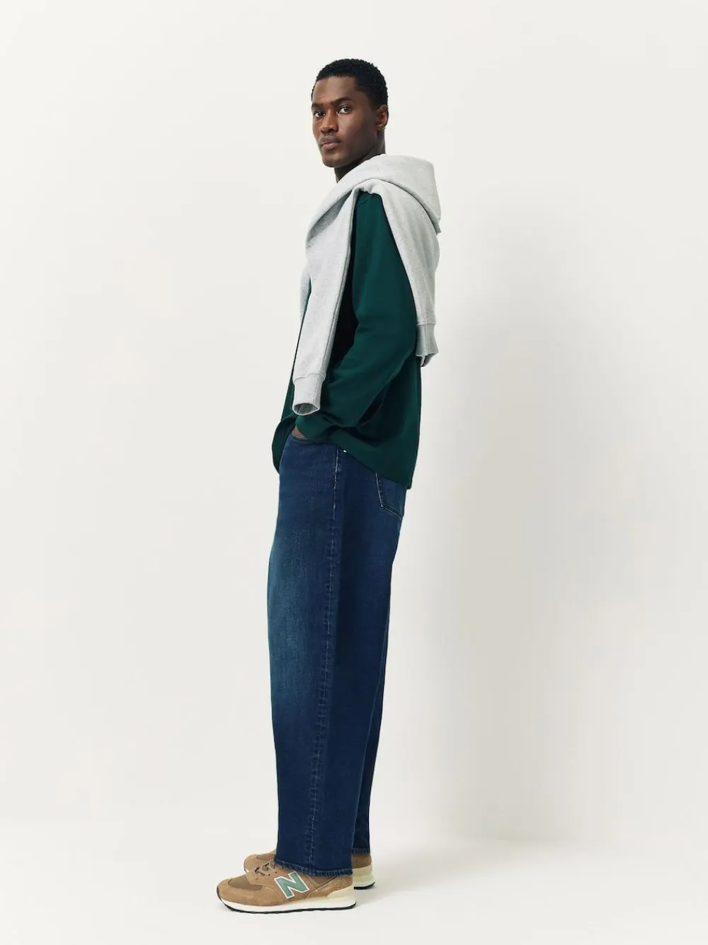 Discount Next Blue Barrel Fit Classic Stretch Jeans