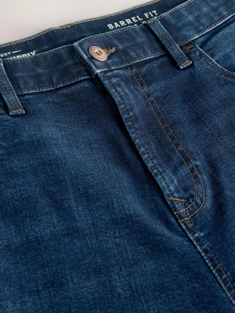 Discount Next Blue Barrel Fit Classic Stretch Jeans