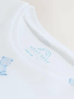 Sale Next Blue Bear Cord Dungarees and Bodysuit Set (0mths-2yrs)