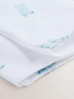 Sale Next Blue Bear Cord Dungarees and Bodysuit Set (0mths-2yrs)