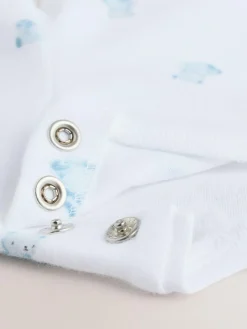 Sale Next Blue Bear Cord Dungarees and Bodysuit Set (0mths-2yrs)