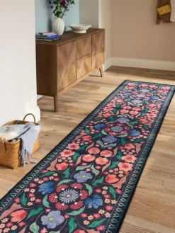 Next Blue Bettie Floral Runner^ Rugs & Runners