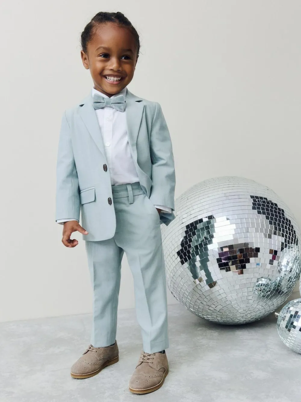 Next Blue Blazer Shirt Trousers and Bow Tie Set (3mths-9yrs)^BOY Sets & Outfits|Sweatshirts & Hoodies