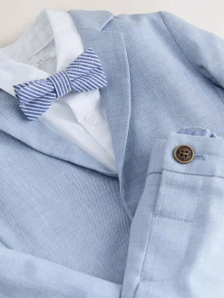 Next Blazer Shirt Trousers and Bow Tie Set (3mths-9yrs)^BOY Newborn Clothing|Sets & Co-Ords