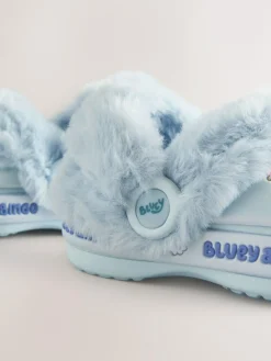 Next Blue Bluey Cosy Lined Slipper Clogs^BOY Nightwear