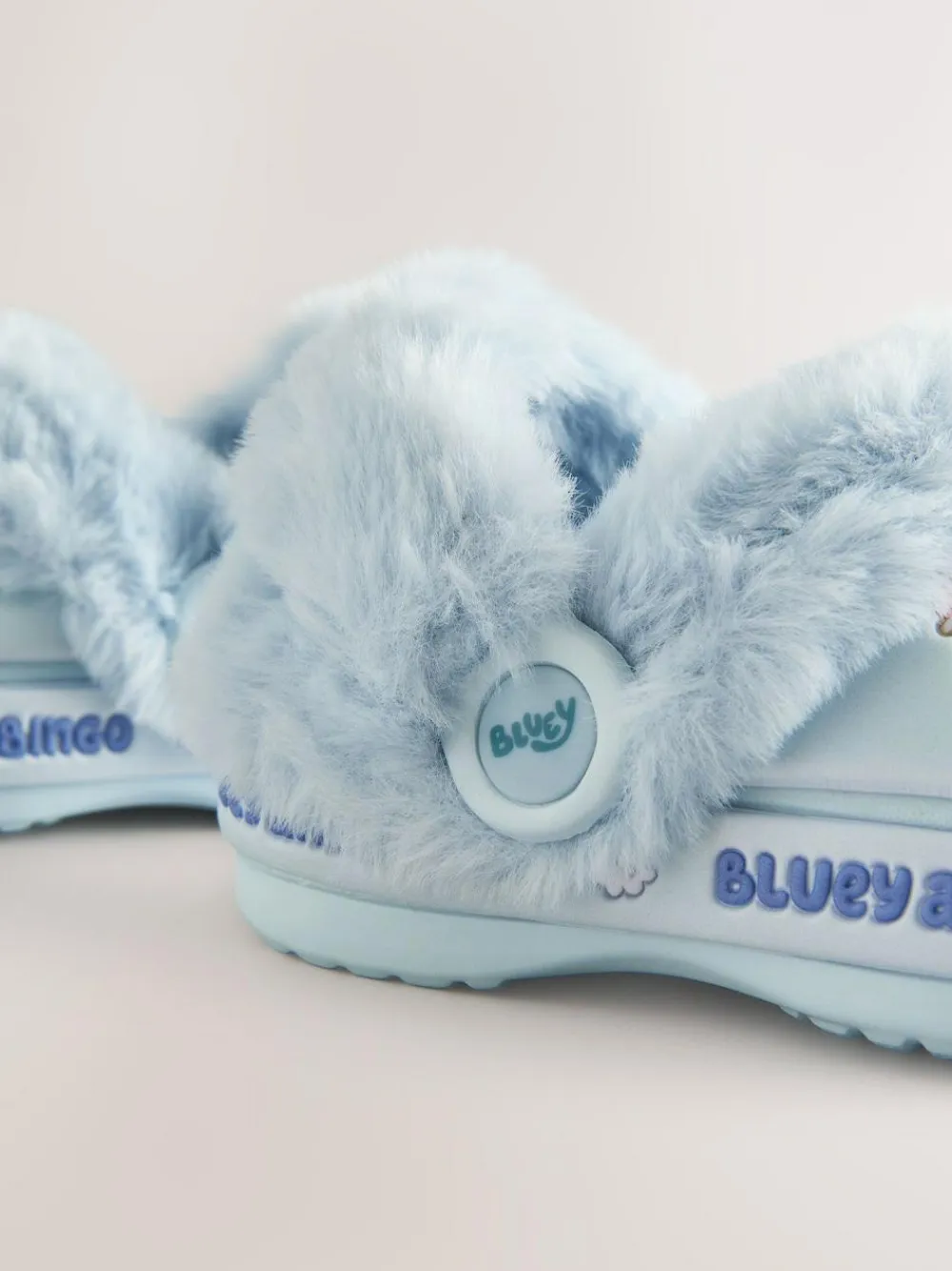 Next Blue Bluey Cosy Lined Slipper Clogs^BOY Nightwear
