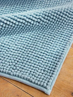 Clearance Next Blue Bobble X-Large Bath Mat
