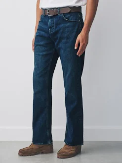 Next Blue Bootcut Signature Belted Jeans^ Jeans|Jeans