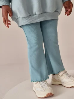 Outlet Next Bow Sweatshirt & Flare Leggings Set (3mths-7yrs) Blue