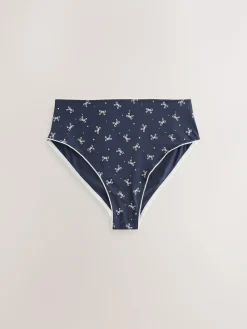 Discount Next Blue Bows High Waist High Leg Cotton Rich Knickers 7 Pack