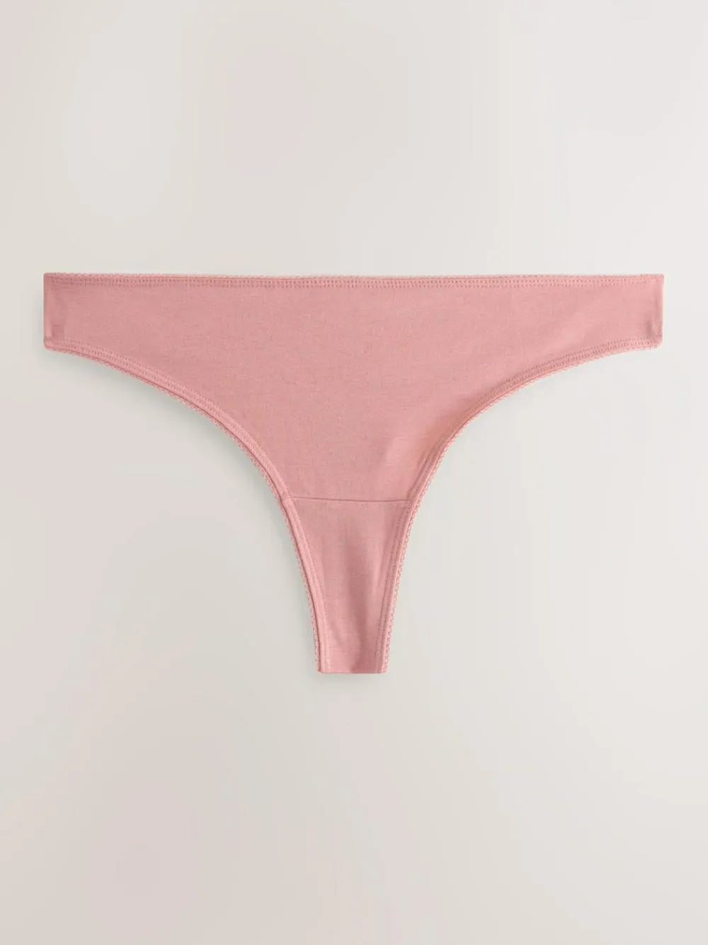 Hot Next Thong Cotton Rich Knickers 7 Pack Blue Bows