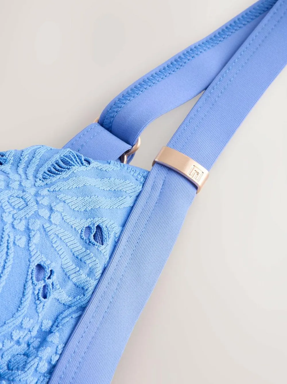 Hot Next Blue Broderie Shaping Tummy Control Swimsuit