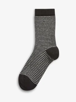 Next Blue Camouflage/Stripes Cotton Rich Socks 7 Pack^BOY Socks