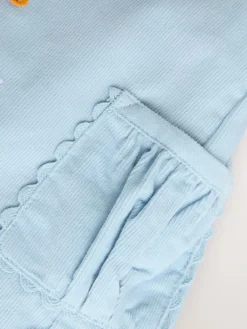 Next Blue Character Baby Cord Pinafore Long Sleeve Bodysuit & Tights Set (0mths-2yrs)^ Dresses|Dresses