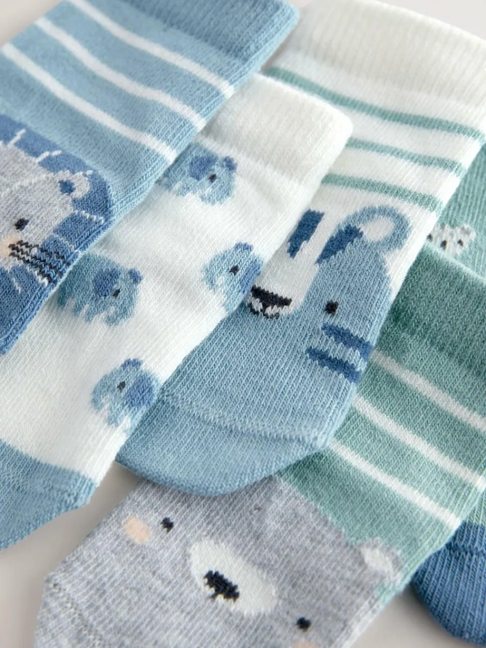 Clearance Next Baby Socks 5 Pack (0mths-2yrs) Blue Character