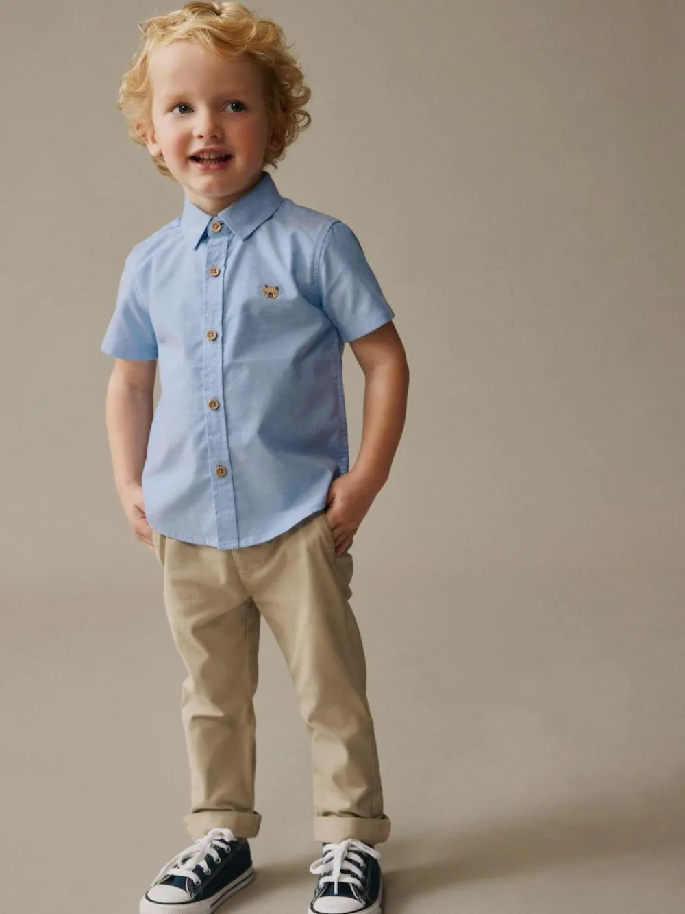 Next Short Sleeve Long Sleeve Oxford Shirt (3mths-7yrs)^BOY Shirts|Suits & Vest