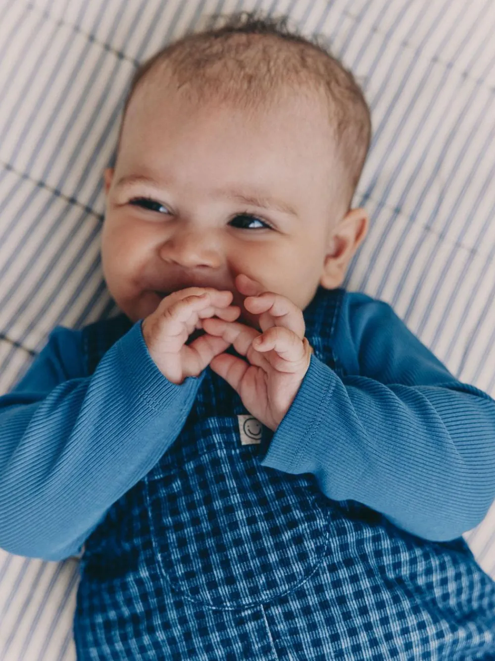 Online Next Baby Cord Dungaree and Bodysuit Set (0mths-2yrs) Blue Check