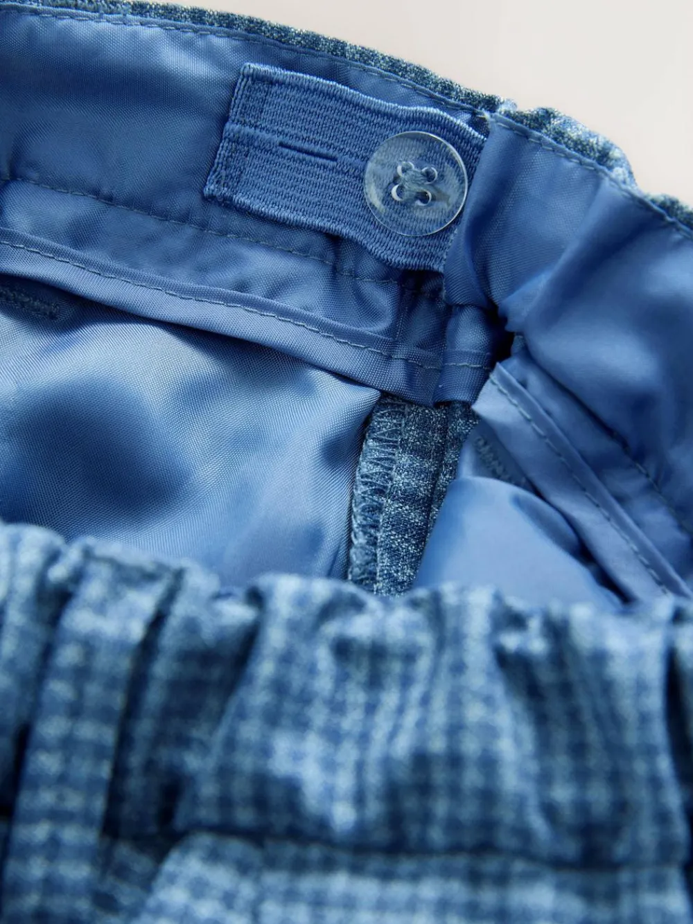 Next Blue Check Blazer, Shirt, Trousers & Bow Tie Set (3mths-9yrs)^BOY Pants & Chinos|Occasionwear