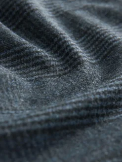 Discount Next Blue Check N. Premium Barrel Leg Trousers With Wool