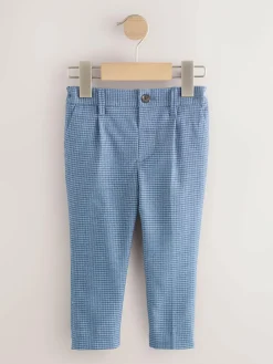 Next Blue Check Smart Trousers (3mths-7yrs)