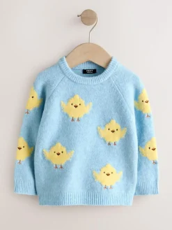 Next Knitted Crew Neck Jumper (3mths-7yrs)^BOY Knitwear|Knitwear