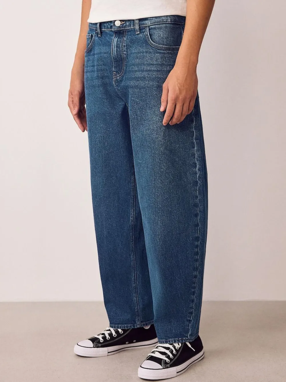 Next Barrel Fit Vintage Wash Denim Jeans^ Jeans|Jeans