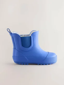 Next Blue Cobalt Warm Lined Ankle Wellies^ Baby Winter Clothing
