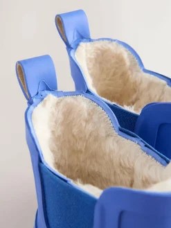 Next Blue Cobalt Warm Lined Ankle Wellies^ Baby Winter Clothing